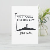 Still Looking For This Shot Custom Name Art Feestdagenkaart (Staand voorkant)