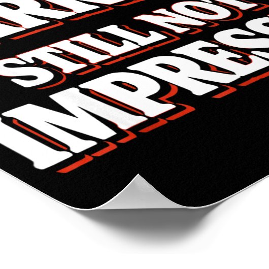 Still Married Not Impressed Retro Funny Anti Valen Poster (Hoek)