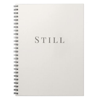Still – Minimalistisch typografie notitieboek