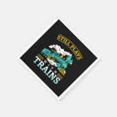 Still Plays With Trains Model Railroad Servet (Hoek)