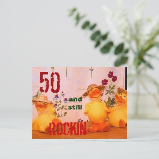 Still Rockin' Briefkaart (Staand voorkant)
