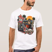 Still Rolling Route 66 Vintage Hot Rod Heren T-Shi