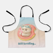 Still Scrolling: Funny Bao Bao Cat Donut Sticker Schort (Voorkant)