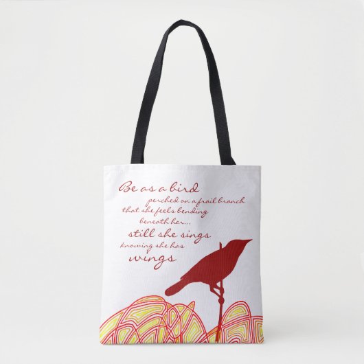 Still She Sings Tote Bag (Voorkant)