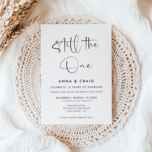 Still the One Wedding Vow Renewal Kaart