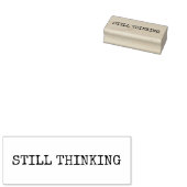 STILL THINKING Wood Art Stamp Rubberstempel (Gestempeld)
