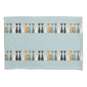 Still Tired Cats - Blue Cat Mom Graphic Reversible Kussensloop (Voorkant)