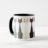 Still Tired Cats - Cat Mom Kitty Lover - Graphic Mok (Voorkant links)