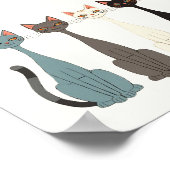 Still Tired Cats Cat Mom Lover - Funny Graphic Art Poster (Hoek)