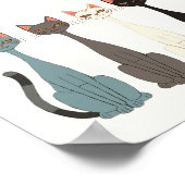 Still Tired Cats Cat Mom Lover - Funny Graphic Art Poster (Hoek)