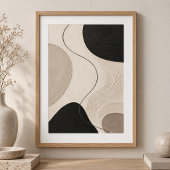 Still Trace | Minimal Abstract Plaster Art Print