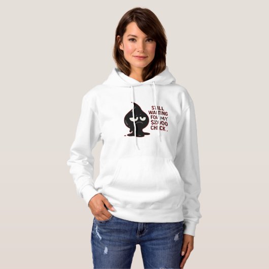 Still Waiting Hoodie – Funny Coffee & Paycheck Swe (Voorkant volledig)