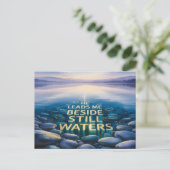 Still Waters Christian Postcard Briefkaart (Staand voorkant)