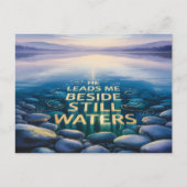 Still Waters Christian Postcard Briefkaart (Voorkant)