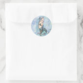 Still Waters Moeder en Baby Zeemeermin Baby shower Ronde Sticker (Tas)