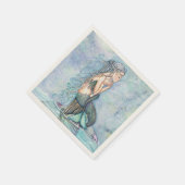 Still Waters Moeder en Baby Zeemeerminnen Papieren Servetten (Hoek)