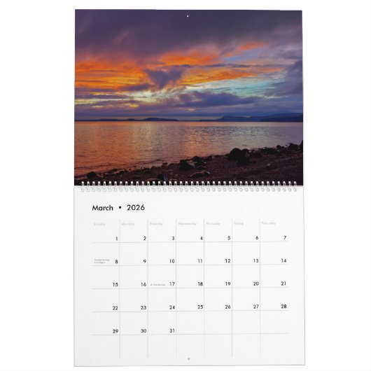 Still Waters, Silent Peaks – Calendar Pacific NW  Kalender (Mar 2026)