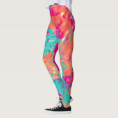 Still Wet Kleurrijke Neon Splatter Paint Abstract Leggings (Links)