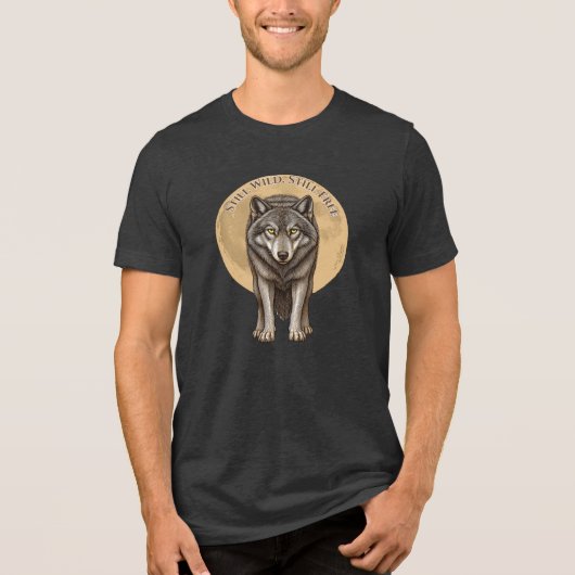 Still Wild Still Free Wolf Moon T-Shirt (Voorkant)