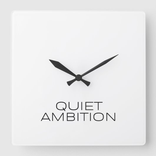 Stille Ambitie Minimalistische Wandklok (Voorkant)