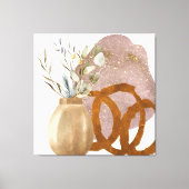 Stille Balans Abstract Botanisch Stilleven Canvas Afdruk (Voorkant)