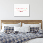 Stille behandeling canvas afdruk (Insitu (Slaapkamer))