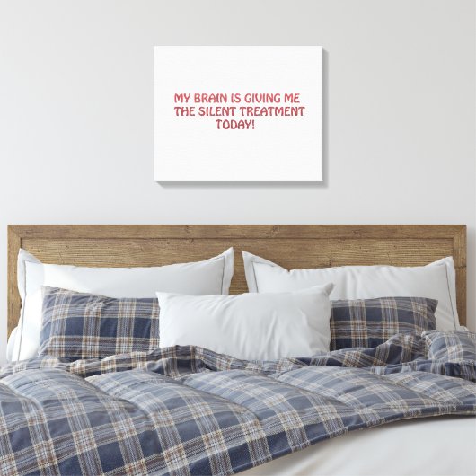 Stille behandeling canvas afdruk (Insitu (Slaapkamer))
