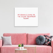 Stille behandeling canvas afdruk (Insitu (Woonkamer))