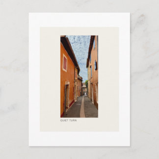 STILLE BEURT — Ochre Dorpsstraat Fotografie Post Briefkaart