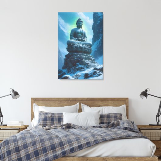 Stille Bewaker van de Toppen Canvas Afdruk (Insitu (Slaapkamer))