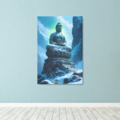Stille Bewaker van de Toppen Canvas Afdruk (Insitu (Houten vloer))