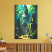 Stille Bewakers van Siam Canvas Afdruk (Insitu (Woonkamer))