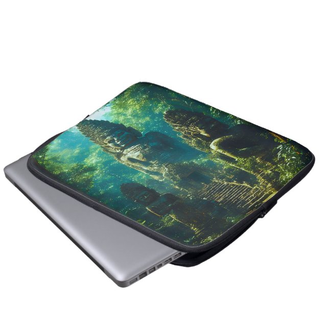 Stille Bewakers van Siam Laptop Sleeve (Voorkant onderkant)