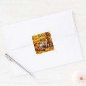 Stille Bezinning Vierkante Sticker (Envelop)