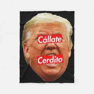 Stille Big (in het Spaans) - Anti Trump _1  Fleece Deken