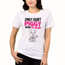 Stille Biggetje Ik Slaap Funny Slaap Shirt