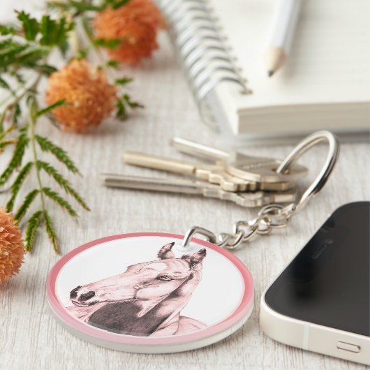 Stille blik (zalm) sleutelhanger (Voorkant Rechts)