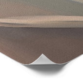 Stille Bloei – Abstracte Tulpen in Zachte Goud Poster (Hoek)