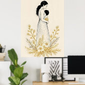 Stille Bloei van Moederschap Poster (Thuiskantoor)