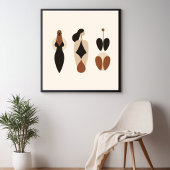 Stille Bloemfiguren Poster