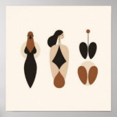 Stille Bloemfiguren Poster (Voorkant)
