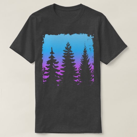 Stille bos landschap t-shirt (Design voorkant)