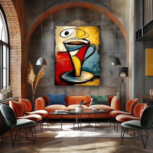 Stille Brouwsel — Hedendaags Abstract Expressionis Poster