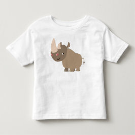Stille Cartoon Neushoorn Kinder T-shirt