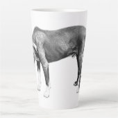 Stille check-in – zachte zijpositie latte mok (Voorkant)