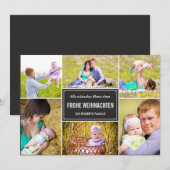 Stille Collage Feiertagsfotokarten Feestdagenkaart (Voorkant / Achterkant)