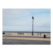 Stille Coney Island NYC boulevard scène