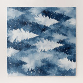 Stille Dennen Winterbos Legpuzzel (Horizontaal)
