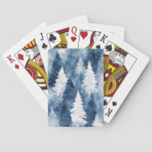Stille Dennen Winterbos Pokerkaarten (Achterkant)