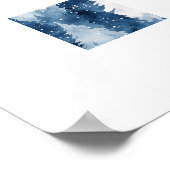 Stille Dennen Winterbos Poster (Hoek)